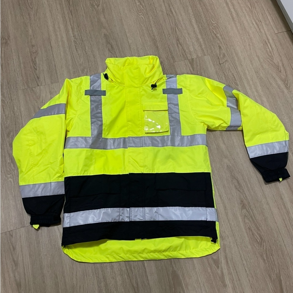 High-Visibility Yellow and Black Jacket - Picture 1 of 8